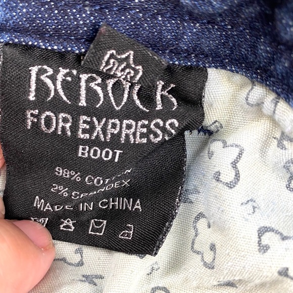Express ReRock Distressed Bootcut Jeans EUC - Picture 13 of 13